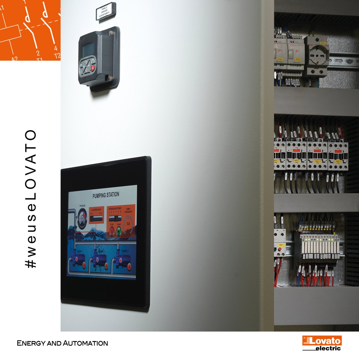 LovatoElecUK's tweet photo. Panel for lifting pump. #lovatoelectric #weuselovato  #HMI, #variablespeeddrive keypad , #4pole #contactors, #modularrelays, #microPLC, #DINrailsocket, #thermalrelay https://t.co/tAhbwJIBWH