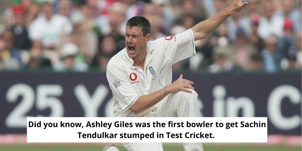 Ashley Giles is celebrating his 47th Birthday today. He holds this awesome record. Happy Birthday Ashley Giles. 
