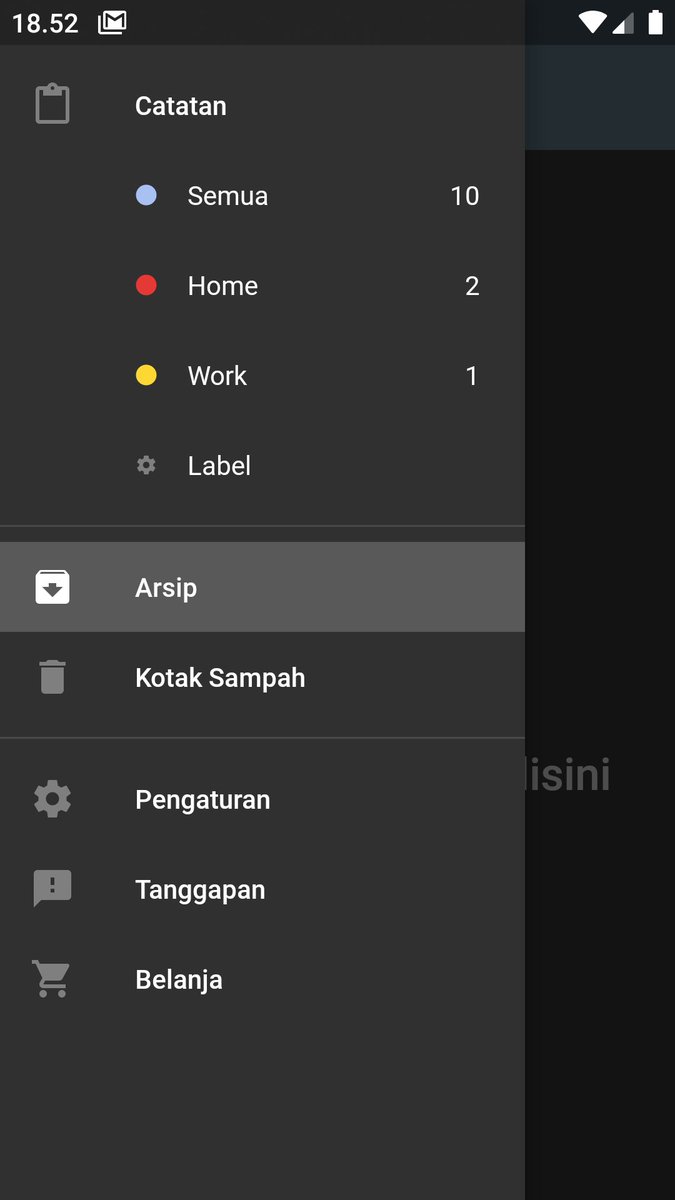 yccheok's tweet image. We understand that not everyone love tab navigation. Hence, we are going to introduce drawer navigation in next version. Leave comment in below, to let us know how we can improve further. Thank you.

#wenote