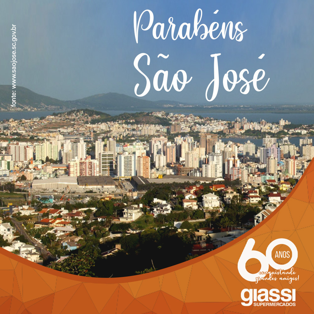 redegiassi's tweet photo. Hoje São José está de aniversário! Parabéns a todos que vivem nesta maravilhosa cidade!
#SãoJosé #GiassiCampinas #GiassiBarreiros #Giassi60anos https://t.co/ULG3Jcrjky