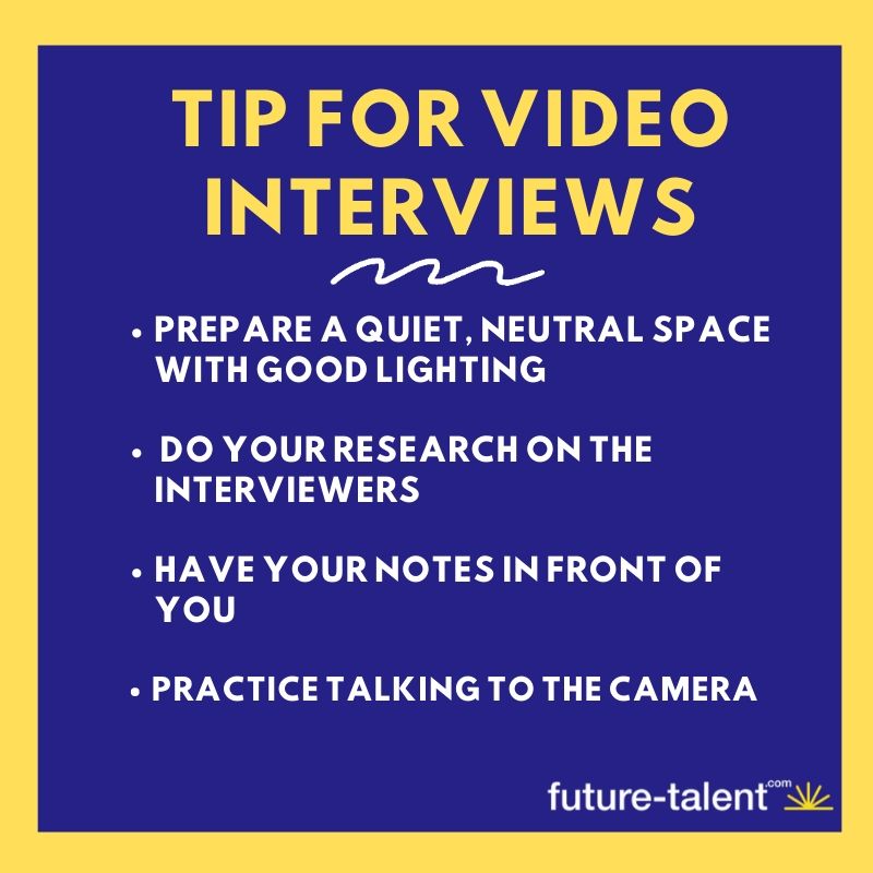 As companies increasingly tell their employees to work from home until the coronavirus pandemic gets under control, job seekers are finding that potential employers are switching in-person interviews to video.

#Yougotthis #Videointerviews

future-talent.com/blog/post/1364…
