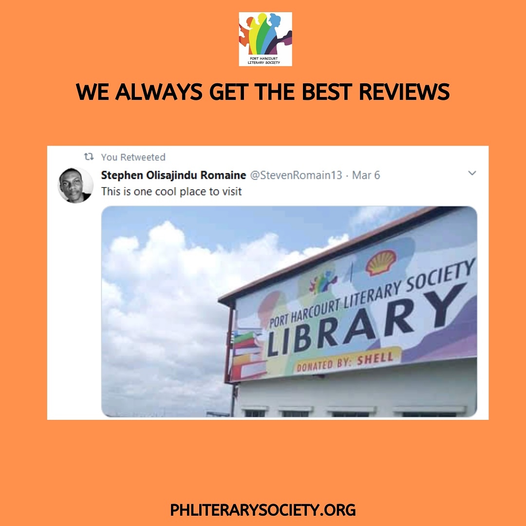 Phlslibrary's tweet photo. Our PHLS library members mean the world to us and we strive to offer the best services.
For membership bookings, call 09090054425, 08038838343. or visit https://t.co/7monp2zaek
#AfricanLiterature
#WritingCommunity
#PortHarcourt
#PHLS https://t.co/V7lm3qmPAW