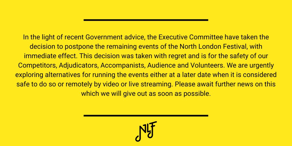 NorthLDNFest's tweet photo. An urgent message from our chairman, Frank Wibaut: https://t.co/Lw3QCShMvP