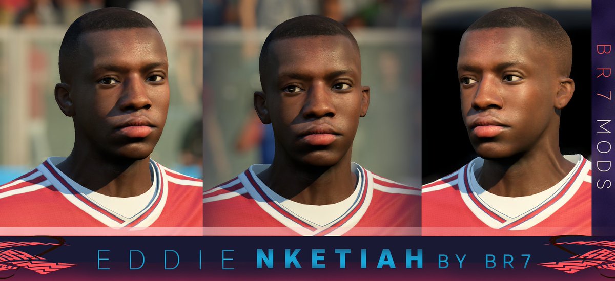 Br7Mods's tweet photo. Eddie Nketiah 🏴- Arsenal FC
7⃣0⃣ Overall / 8⃣5⃣ Potential
Head ID - 176048 (Ignore the Head ID in the description)
Release - https://t.co/CGgVu5vhuT
Video Preview - https://t.co/ZsVj5JF4KK
#genericgenocide #UFM
#faces #mods #fifa20 #fifa20 #fifamods #fifa20mods @EddieNketiah9 https://t.co/8A2CY5mFOy