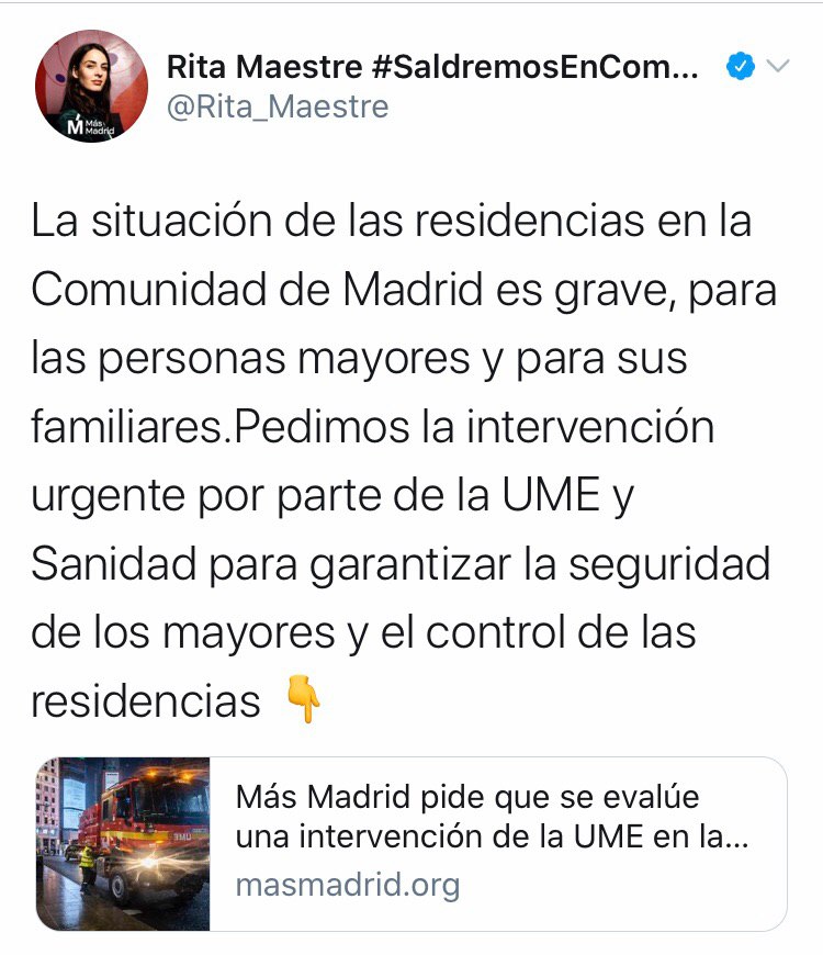 Rita Maestre 🌾 tweet media