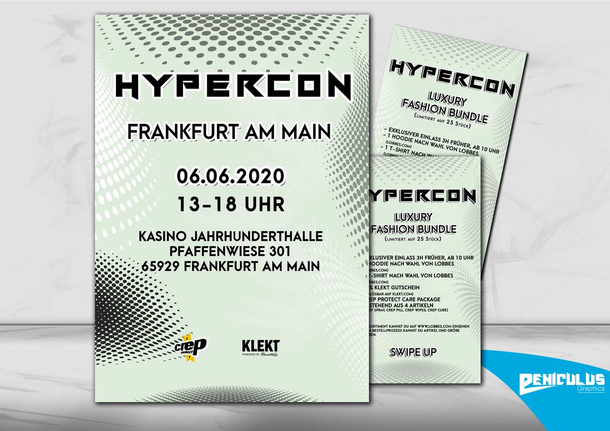 PeniculusGraphi's tweet photo. Hypercon Sneakerconvention. Jedes Jahr sehr beliebt auch für dieses Jahr geplant. Danke für die Zusammenarbeit und hoffentlich viel Erfolg.
#hypercon #sneakerconvetion #print #printdesign #plakat #ticket #schuhe #grafikdesign #grafiker #berlin #designer #frankfurtamMain https://t.co/FS67qCXrox
