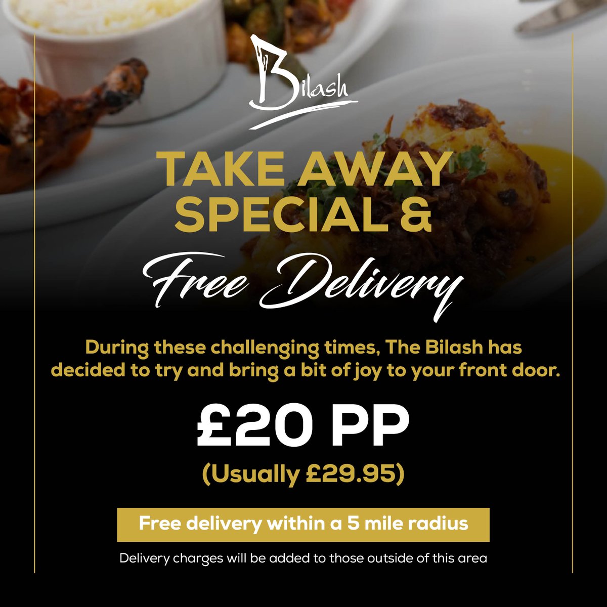 During these challenging times, the #Bilash has decided to try and bring a bit of joy to your front door. 

Experience fine dining from the safety of your own home with our spectacular #takeaway and delivery offer! 💫

Take a look at the menu here: thebilash.co.uk/wp-content/upl…