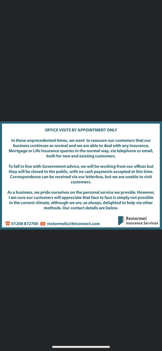 Restormel Insurance (@restormelins) on Twitter photo 