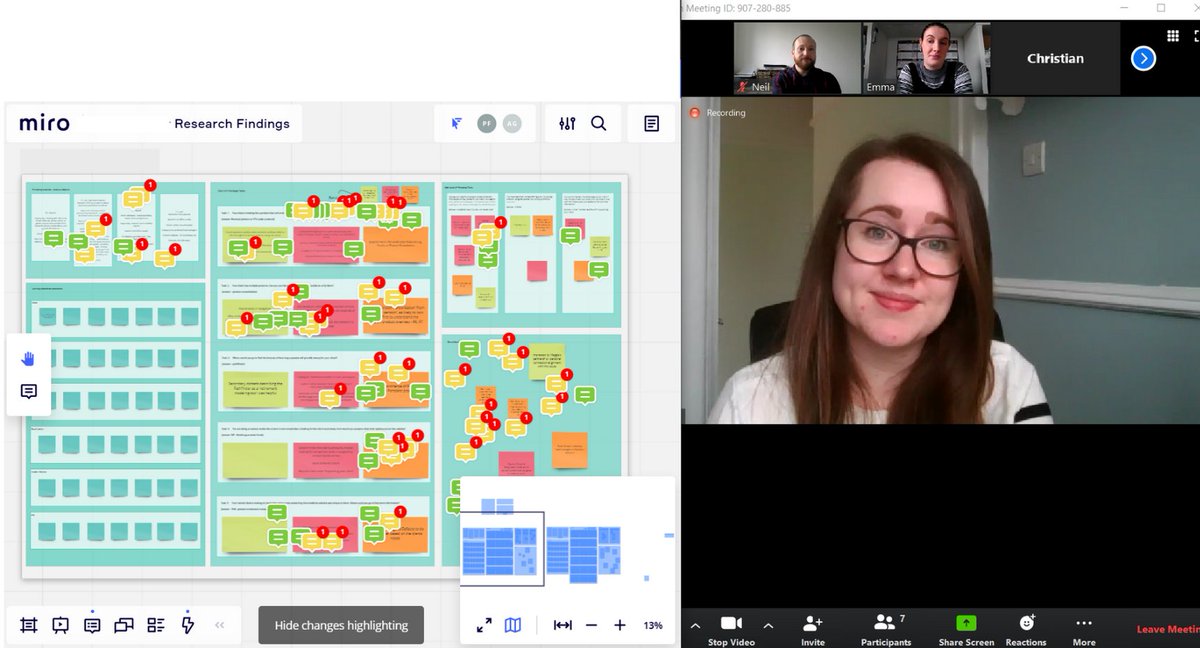 experience_ux's tweet image. The team have been running a remote workshop this morning, with clients. We have been a fan of using remote whiteboard tools for a while and we love @MiroHQ. We might not have physical whiteboards but where there is a will there is always a way.  #uxworkshop #remoteworking
