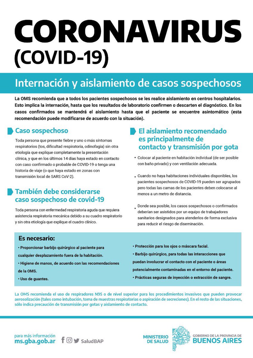 HtalCetrangolo's tweet image. #COVID19 • Recomendaciones importantes 👇🏼👇🏼👇🏼 #hcsmla