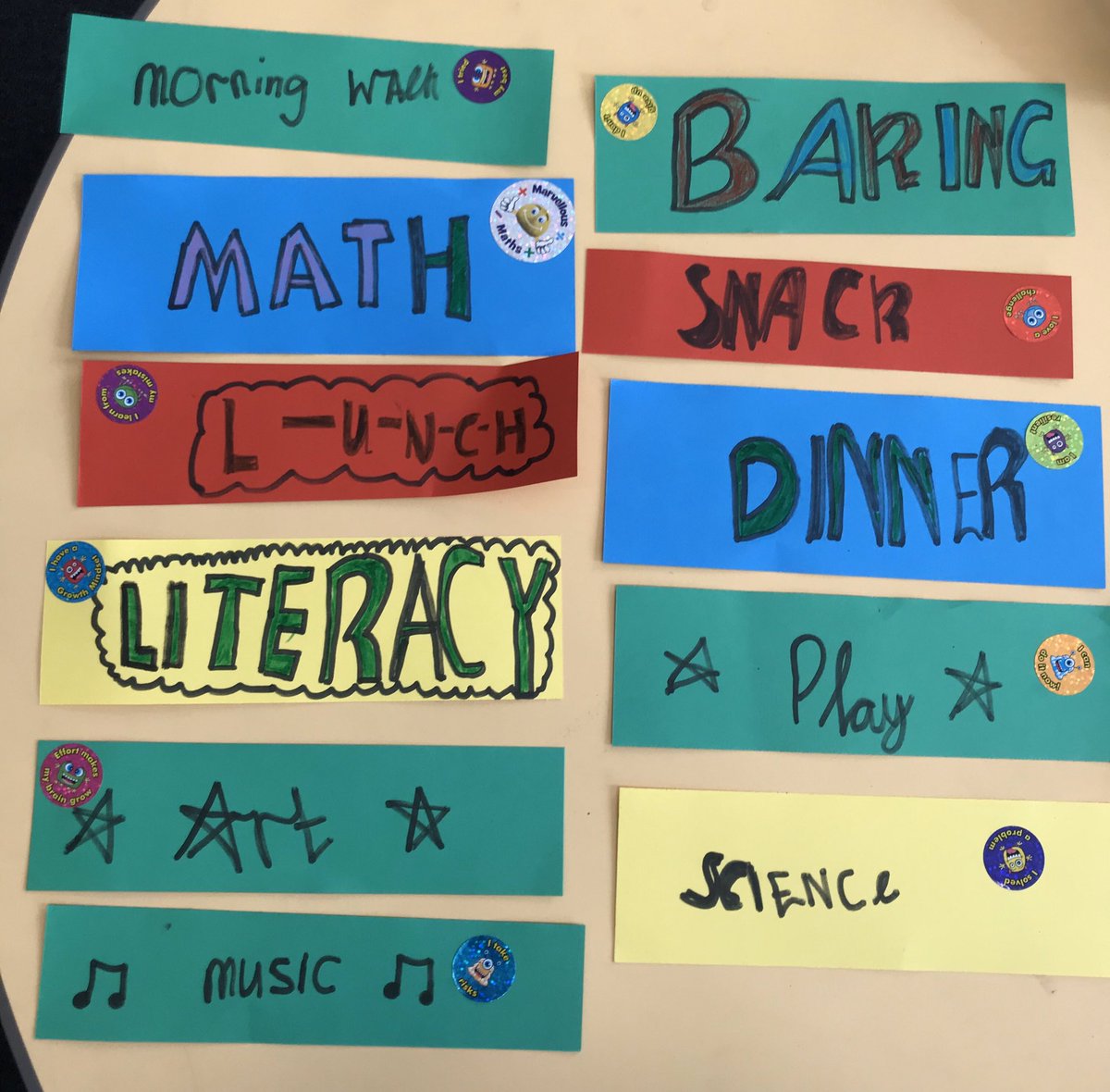 CorpusChristi_K's tweet photo. Getting organised in P4/P4a today. Our children have made personalised task boards and chosen reading books from our lending library. We’ve added #GrowthMindset stickers to help us stay motivated!😊#preparation #routines #taskboards #homelearning @GlasgowLib https://t.co/6tWGJk3mJD