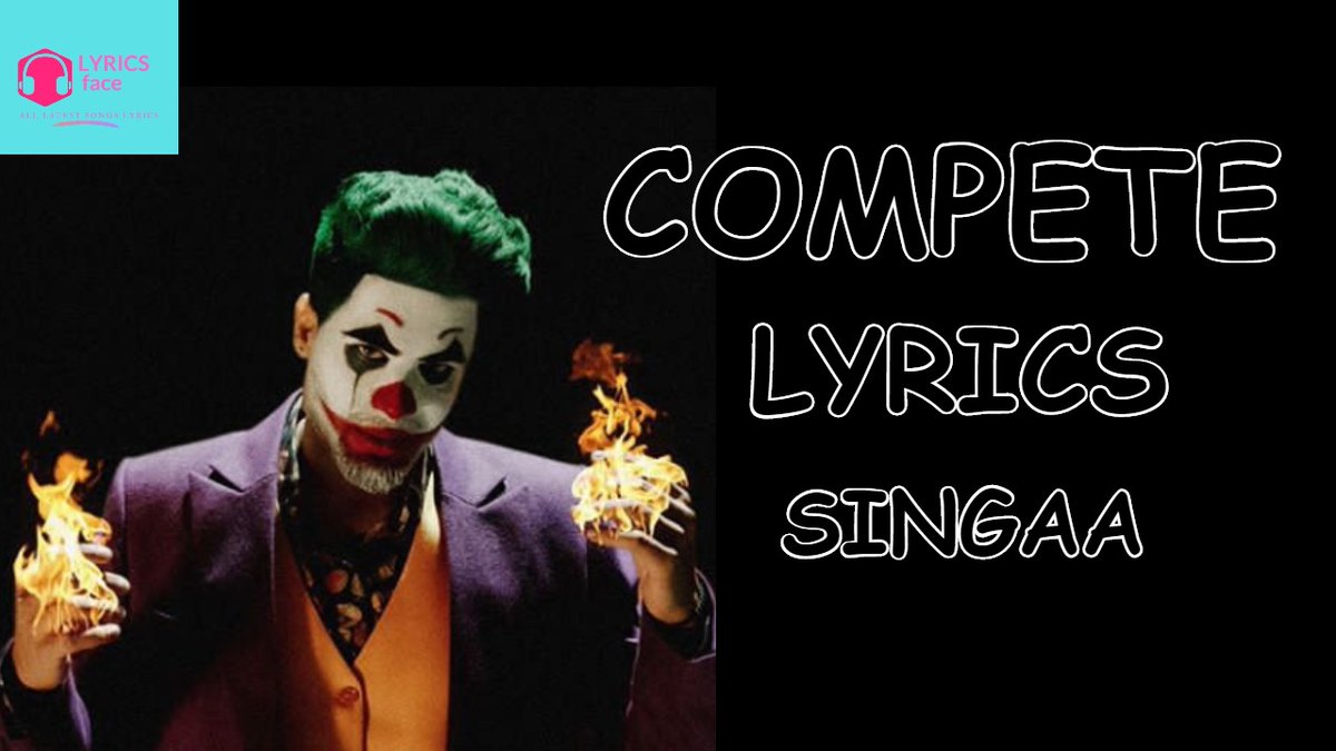 face_lyrics's tweet photo. compete lyrics #singaa
FULL LYRICS (TEXT) AT : https://t.co/kr5cTH4tBV
FULL LYRICS (VIDEO) AT :https://t.co/kGocWkIndg https://t.co/WKQbIeDddC