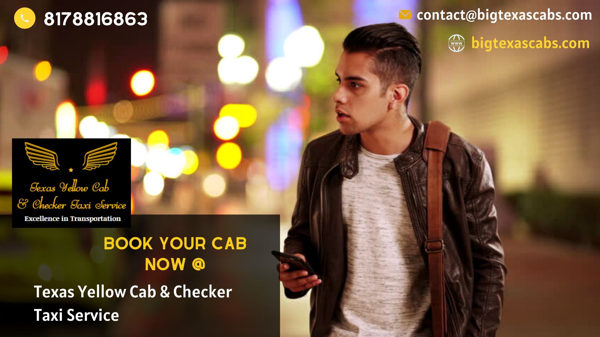 Texas Yellow Cab & Checker Taxi Service on Twitter