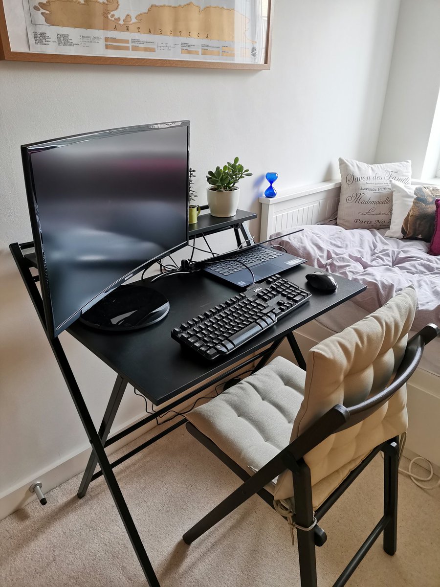 Desk purchased ☑️  monitor purchased ☑️ plants to keep me company ☑️ Ready for #homeworking <a href="/MFH_Research/">Maternal & Fetal Health Research Centre</a>