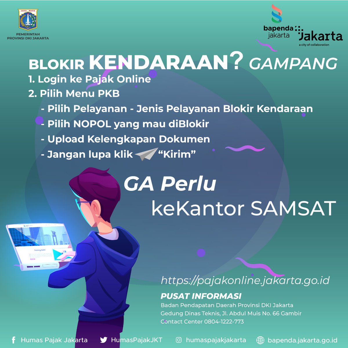 HumasPajakJkt's tweet photo. Hallo Sobat Pajak.

Bagi kalian yang belum lapor jual kendaraan, segera lakukan lapor jual kendaraan kalian secara online dengan langkah-langkah yang mudah.

Yuk disimak infografis dibawah ini https://t.co/LEb53GlPGA