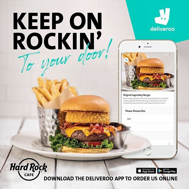 HardRockSurfers's tweet photo. KEEP on Rockin....all the way to your door.
Download the Deliveroo app and order us online, Rock On 🤘🏼 🎸 #HardRockSurfers #surfersparadise #hardrockcafe #food #online #delivery #deliveroo https://t.co/IXQkwCp1zN https://t.co/DM6v4NsbS6