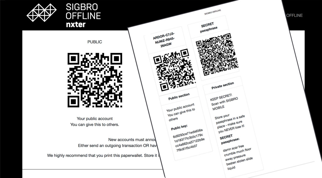 coalculus's tweet photo. Cool features you don't want to miss! Did you know that you can generate your paper wallet and create secured cold storage accounts for $COAL? 🤩Download Sigbro Offline and check out the tutorials from @Nxter_org here: https://t.co/5zITkczVGz https://t.co/Hb8pxNDqmb
