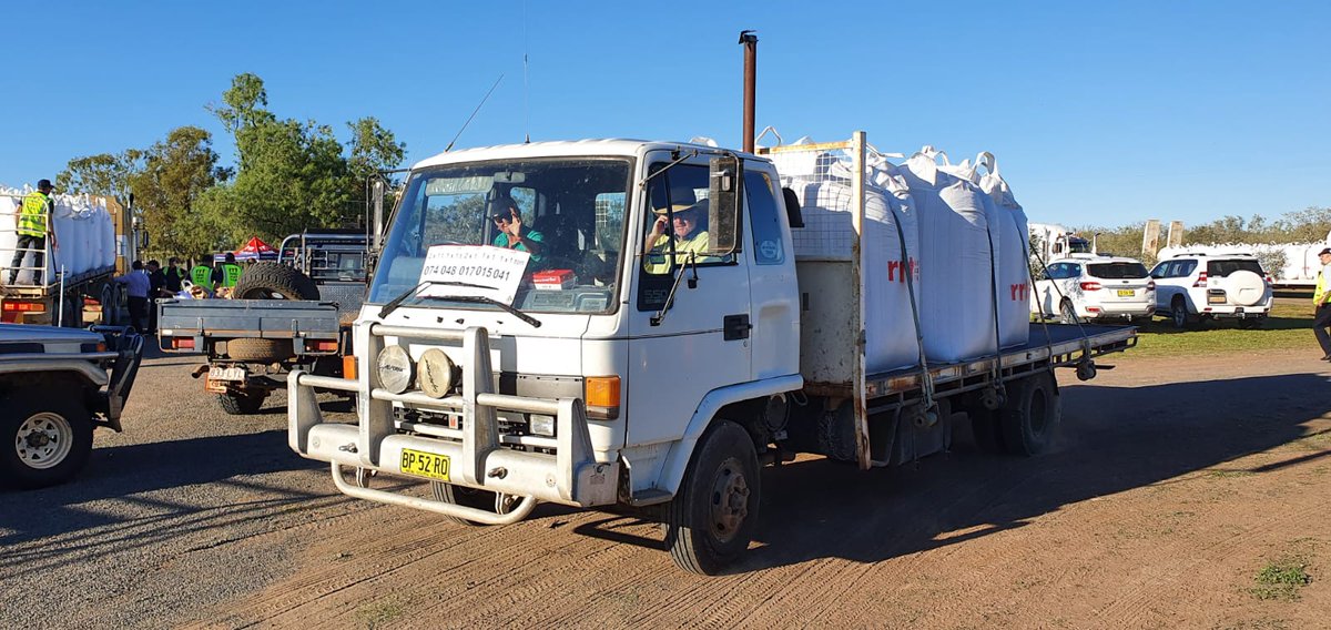Nothing could have kept us from supporting farmers doing it tough in Bourke today, not even a global pandemic! While we had to 
take some precautionary measures in line with health regulations surrounding COVID-19, the smiles on the farmers faces made it all worth it. #rrt
