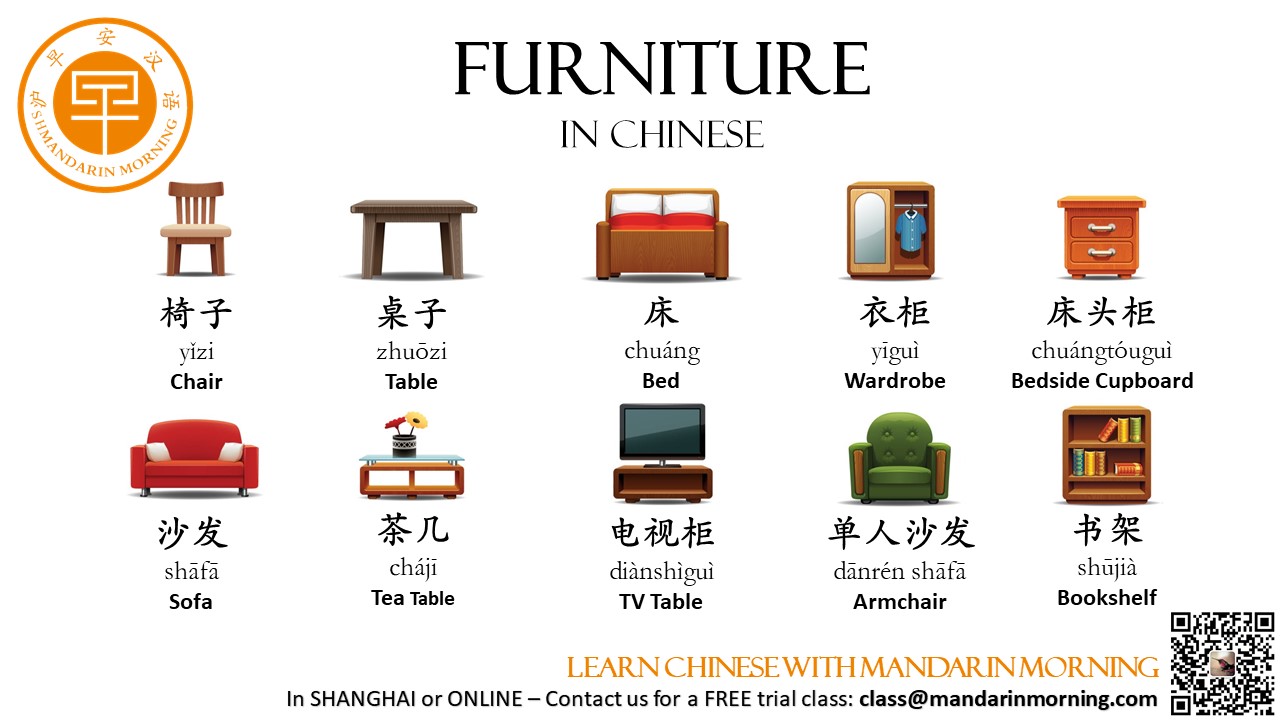 Mandarin Morning School on X: How many 家具(jiāju) = furniture do you know  in Chinese? 你喜欢哪个家具？ #learnchinese #chineselesson #chineseclass #chinese  #mandarin #languagelearning #学习汉语#学习中文#汉语#中文 /