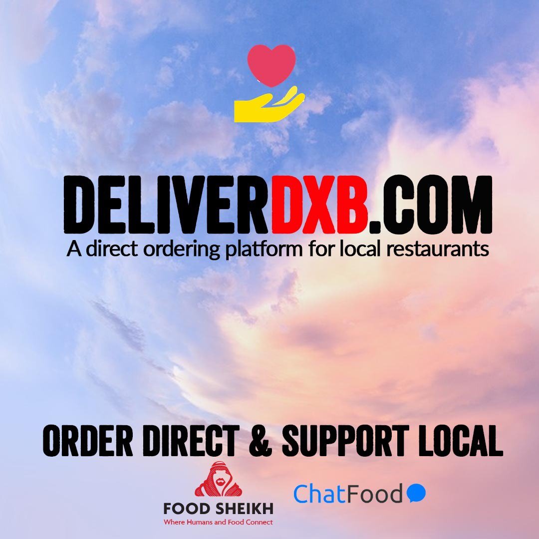 DeliverDXB.com – a direct ordering platform for local restaurants. 

Support local - order direct. 

Order directly from the restaurant - they keep more of your money, allowing them to pay salaries, invest in training and generally become better restaurants.