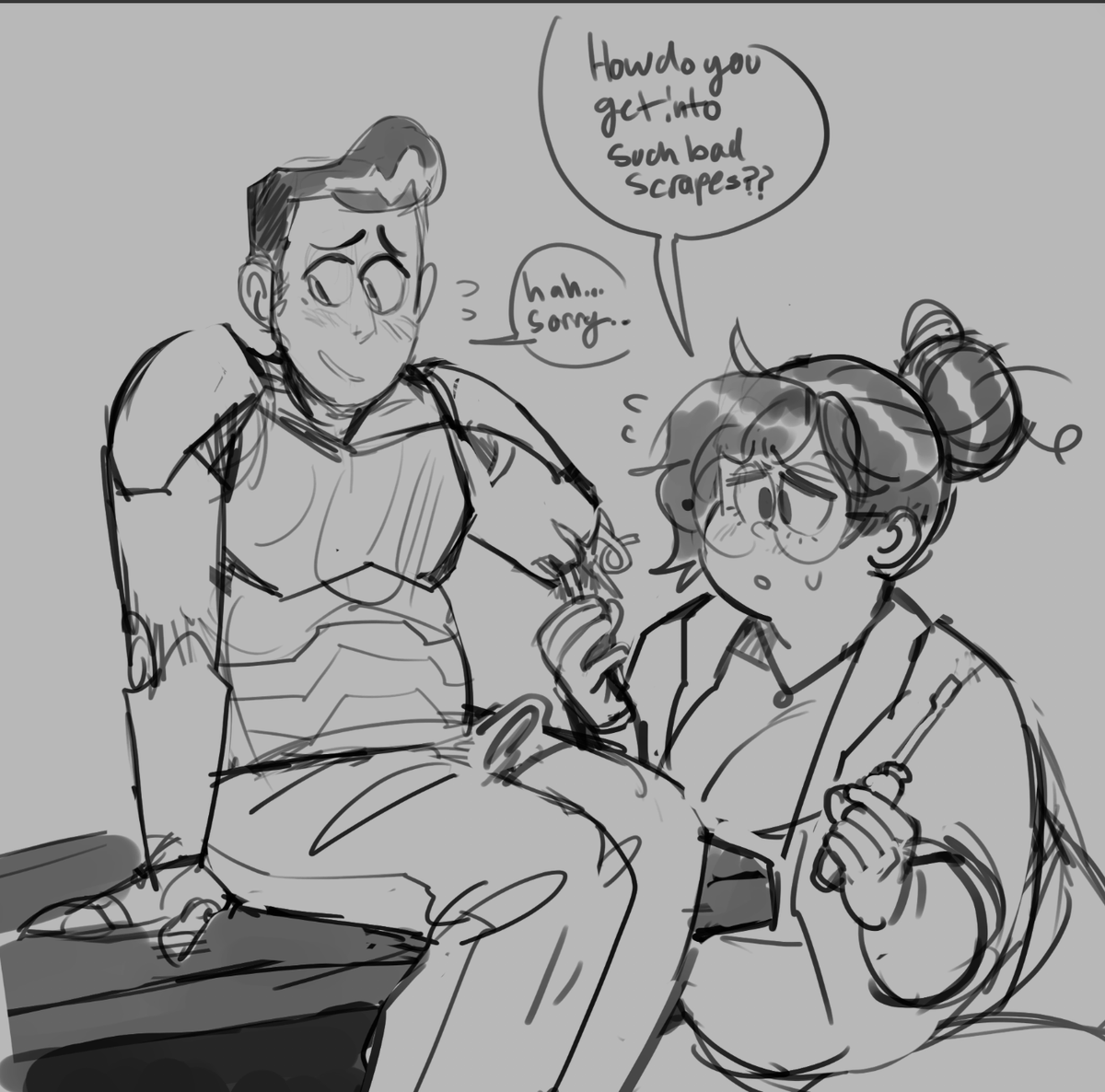 These Beths again but this time in their own post. I'm so torn between cutsey cartoon or more realistic babe for her lskdflksdjf
She's also a part of the robot storyline with @thebluebear27 and @JayLemon93! 