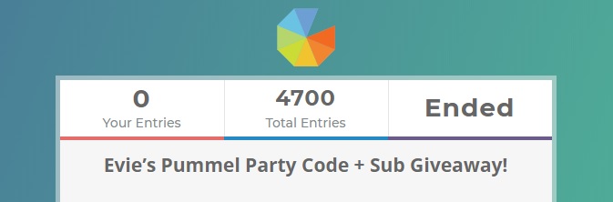 Thanks for participating guys! I'll be announcing the winner tomorrow on stream at 6:00 PM PDT https://t<a href="/tag/eviepummelparty"class="tags"><span>#eviepummelparty</span></a>