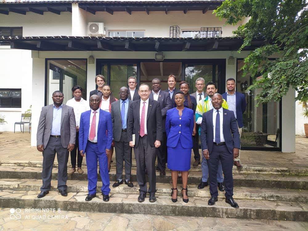 NChilangwa's tweet photo. FRENCH AMBASSADOR AND LUAPULA MINISTER HOLD INVESTMENT TALKS

Luapula Provincial Minister Hon. Nickson Chilangwa this morning held a breakfast meeting with French Ambassador to Zambia H.E. Sylvain Berger at the French Embassy https://t.co/eQbRhwItKT