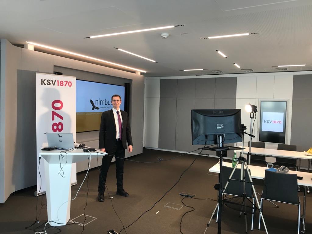 nimbusec's tweet photo. #Corona oder nicht, #nimbusec gibt Gas! @KSV1870 #cyberriskrating #austria https://t.co/E9TSa0yYBd