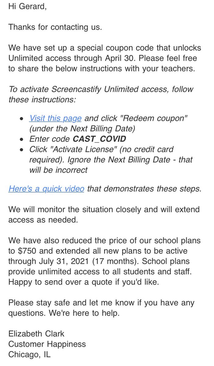 screencastify coupon