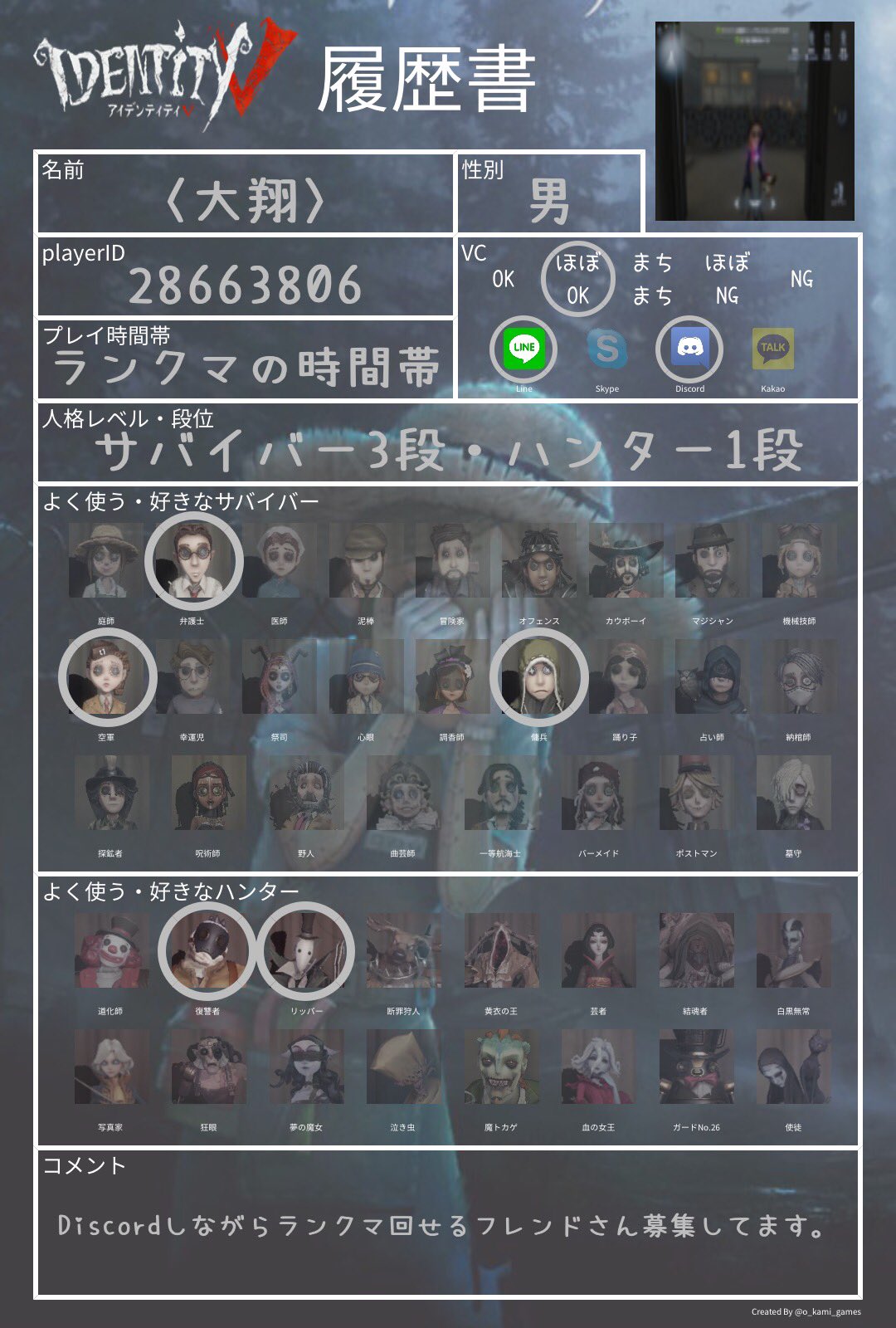 大翔 第五人格 L74zi Twitter