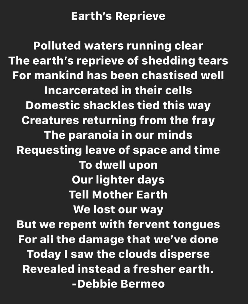 BruinHiker's tweet photo. So this is the first time Iβve ever shared a poem publicly. #poetry #poem #coronapoem #pandemic #coronavirus #pandemicpoetry #pandemicpoem #earthreset #paintwithwords https://t.co/aVq0K7Bpc5