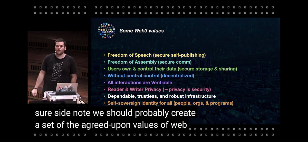 What we are doing here, we are trying to keep core web3 values.With that come obligation to connect it to existing - secure, crypto-ready systems.