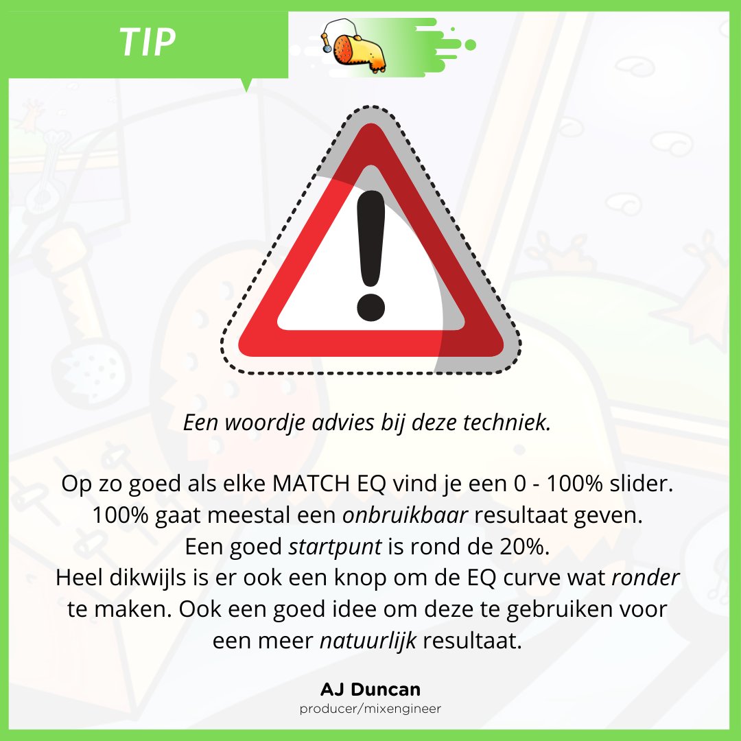 aj_duncan's tweet photo. Een alternatieve manier om tracks een Retro vibe mee te geven via MATCH EQ.
EQ beginner? -> youtube (ajduncan1)
#eq #equalisen #matcheq #retro #vinyl #vinylrecords #muziek #muziekles #muziekmaken #tutorial #nederlands #daw #muzieksoftware #logic #abletonlive #flstudio #ajduncan https://t.co/tYBVqVdukU