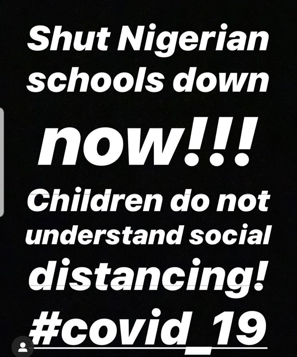wierdith's tweet photo. Hello Mr President @MBuhari and Mr V.P @ProfOsinbajo please shut down all Nigerian schools and religious gatherings. Kids don't understand social distancing. Kids don't understand what the virus means and it's implications. Save our children. They deserve your protection.!!! https://t.co/TPdFGIRCze