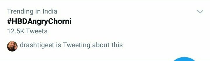 3.  #HBDAngryChorni A trend for the character she plays in YRHPK  #RheaSharma