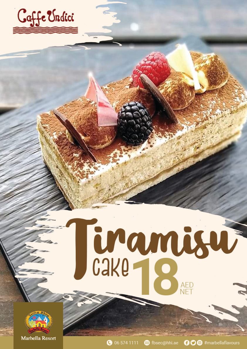 marbellarshj's tweet photo. Stressed is just Desserts spelled backwards 😄🍰💛
#Tiramisu treats at #CaffeUndici. #MarbellaFlavours #MarbellaResortSharjah

Facebook: https://t.co/nGdleEWV1m
Instagram: https://t.co/tZ4jALSi5n https://t.co/42gg7apBr3