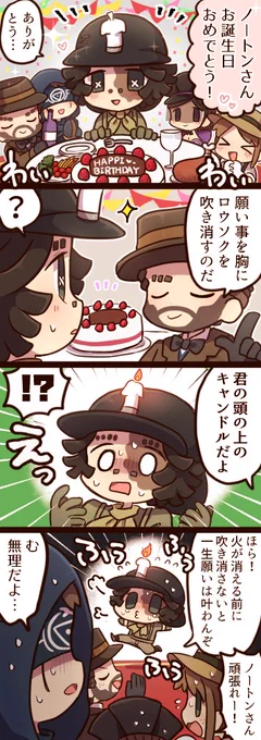 ノートンくんお誕生日おめでとう 