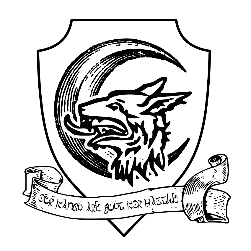 クエスト オブ ラビリンス 冒険者ギルドのロゴマークが完成いたしました 狼と月のモチーフ 下の言葉は 我らの牙は戦いのために 依頼書pdfデータ フルカラー モノクロ用 もダウンロード可能となりました 冒険者たちへのご依頼 お待ちしております