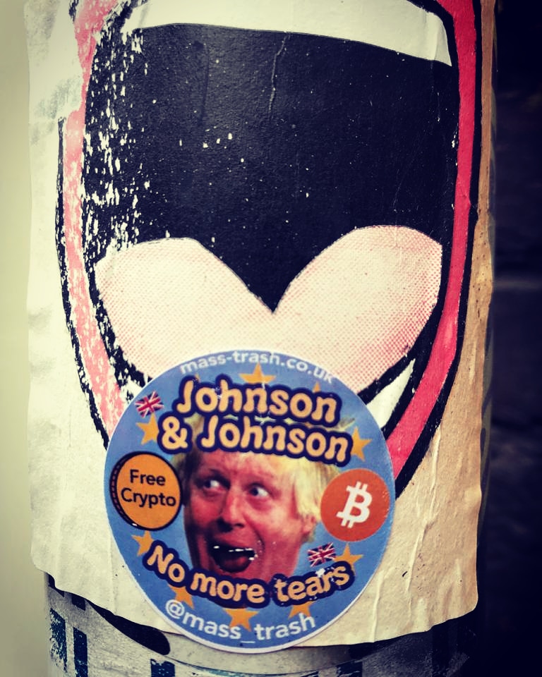 mass_trash's tweet photo. Find Free #borisbitcoin before #lockdown. #masstrash https://t.co/PGuSV8rlgC