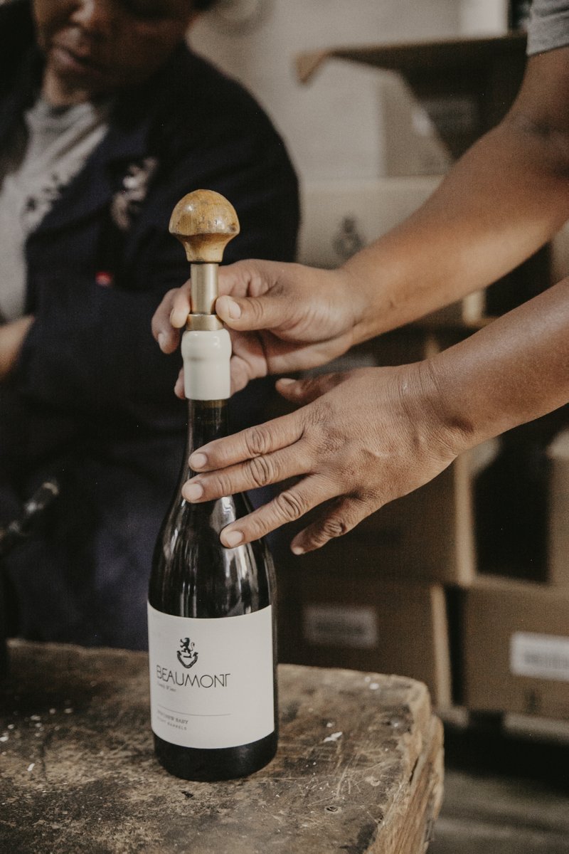 Our New Baby, Mourvedre, Vitruvian and Port wines are carefully waxed by hand individually, a true art form that Mavis and Charlotte have perfected and that seals in the delicious juices within.