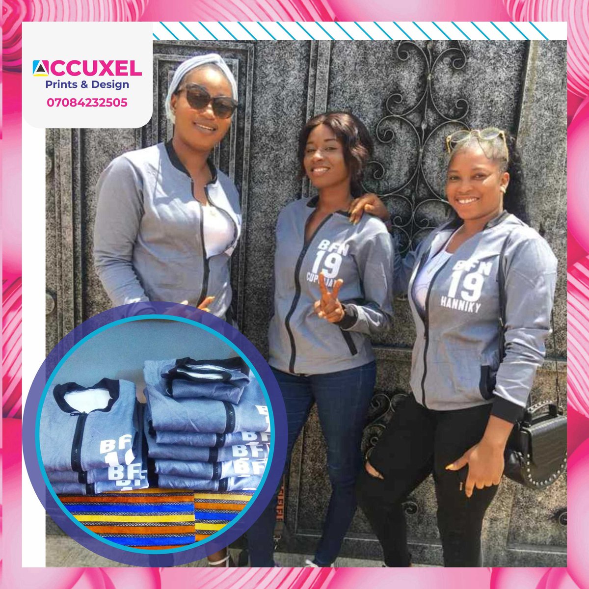 accuxel's tweet photo. We sew & brand Varsity Jackets that can be used personally, events or occasions.
Send a DM or chat us up on whatsapp at 07084232505 to place your orders.
#brandedshirts #brandedhoodies #hoodies #brandedsweatshirt #swearshirt #brandedsweater #customizedshirts #customizedwears https://t.co/duez3vNYaB