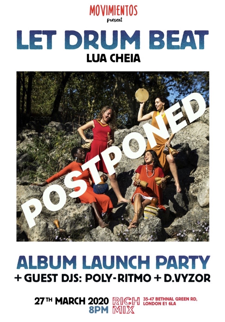 LET DRUM BEAT (@letdrumbeat) on Twitter photo We are sad to inform you that our album launch party is postponed due the current concerns and spread of Covid-19. All the tickets will still be valid for the future event. In case you would like to request a refund, please contact boxoffice@richmix.org.uk. Much Love, take care!! We are sad to inform you that our album launch party is postponed due the current concerns and spread of Covid-19. All the tickets will still be valid for the future event. In case you would like to request a refund, please contact boxoffice@richmix.org.uk. Much Love, take care!!