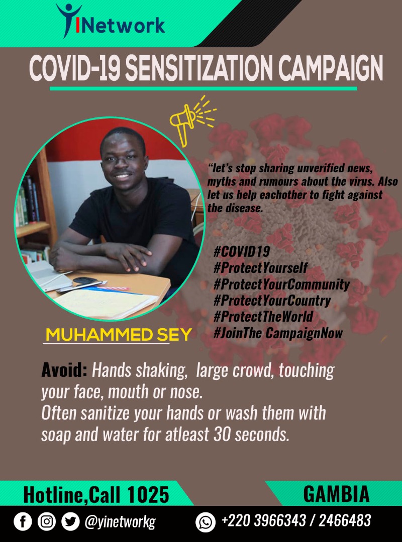 YinetworkG's tweet photo. JOIN OUR CONVID-19 CAMPAIGN  NOW!!

To join
Send a picture of yourself and a short message to sensitize the world.

#COVID19 
#ProtectYourself 
#jointhecampaignnow https://t.co/WJ00cZH0HK