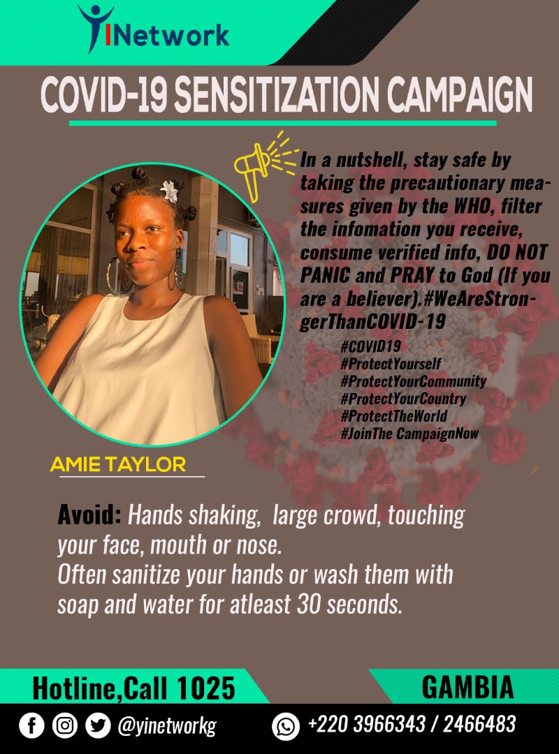 YinetworkG's tweet photo. JOIN OUR CONVID-19 CAMPAIGN  NOW!!

To join
Send a picture of yourself and a short message to sensitize the world.

#COVID19 
#ProtectYourself 
#jointhecampaignnow https://t.co/hP6NXcSaW6