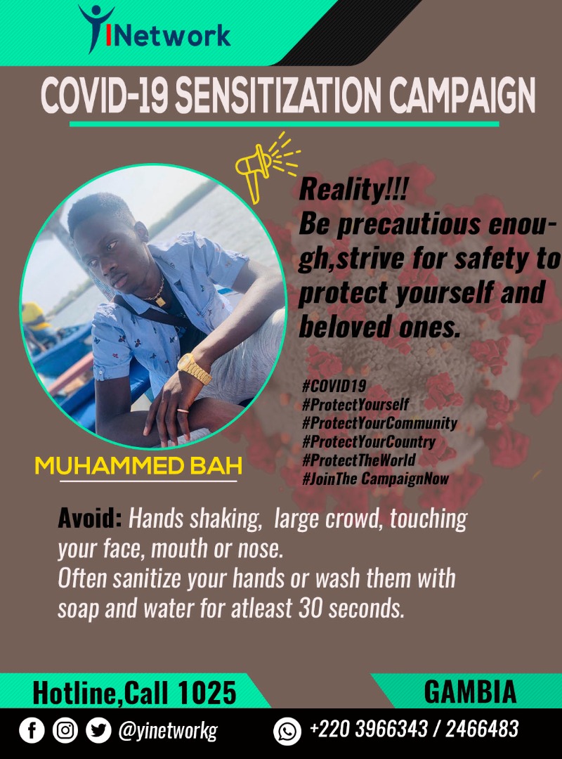YinetworkG's tweet photo. JOIN OUR CONVID-19 CAMPAIGN  NOW!!

To join
Send a picture of yourself and a short message to sensitize the world.

#COVID19 
#ProtectYourself 
#jointhecampaignnow https://t.co/hP6NXcSaW6