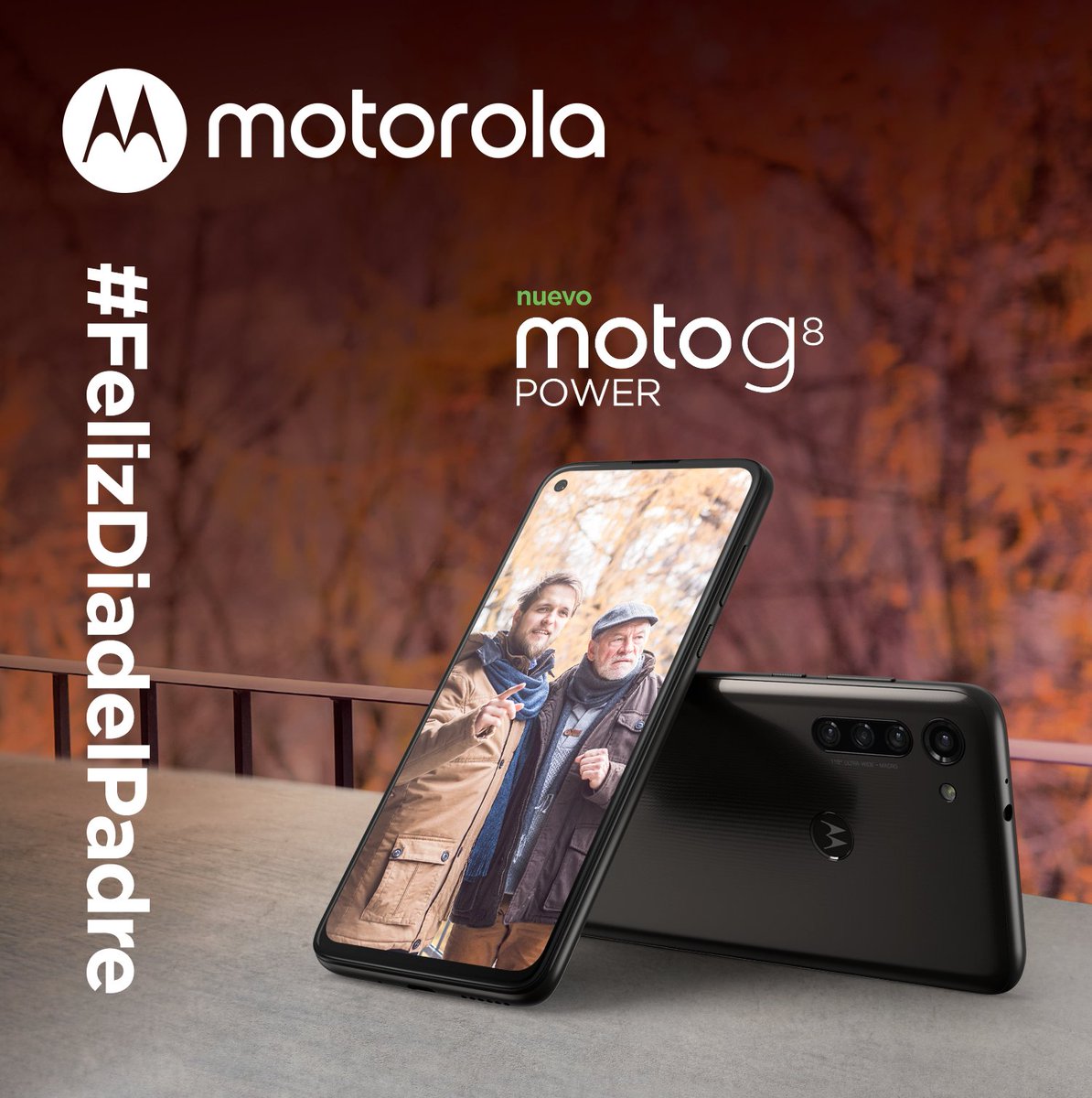 MotorolaESP's tweet photo. #Hellomoto ¿quieres este fantástico #motog8power para tu padre? 👇
1. Síguenos y RT este post
2. Completa esta frase en comentarios: Quiero el #motog8power para mi padre porque...
3. Menciona a 2 amigos
¡Échale imaginación! #FelizDíadelPadre
*Bases en https://t.co/UgwoHChRyo https://t.co/gVPf7FwmH5