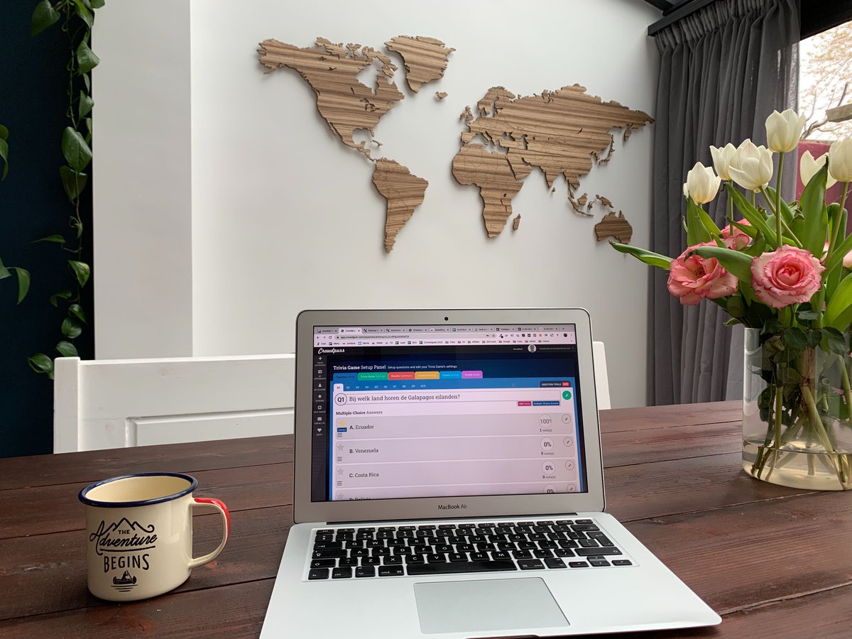 Druk bezig met de voorbereidingen van onze Grote Online Travel Quiz morgenavond. We gaan er een topavond van maken! Zo fijn om even met iets positiefs bezig te zijn. Heb jij al een kaartje gekocht op ikwilmeerreizen.nl/travelquiz? Voor slechts € 2,50 quiz je al mee! #TogetherAtHome