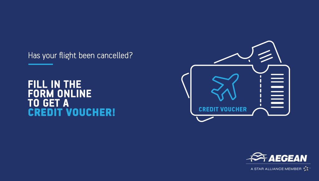 Aegean Airlines on Twitter "If your flight has been canceled, you can fill in our form online
