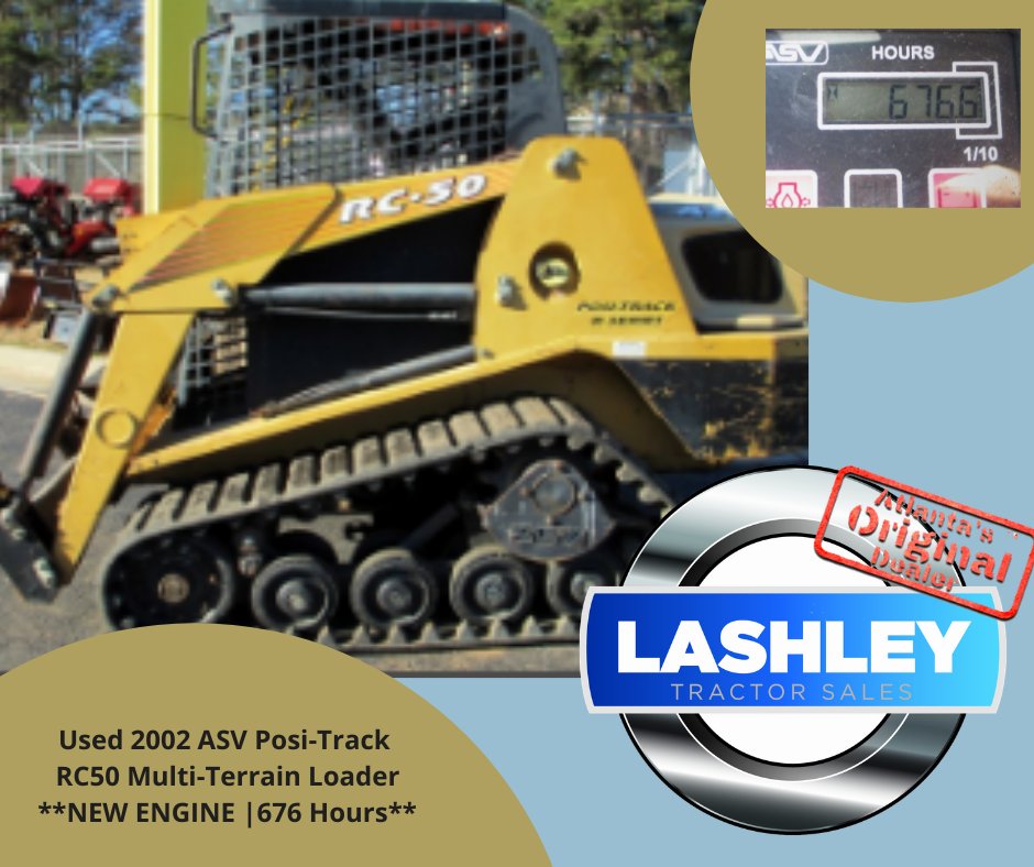lashleytractor1's tweet photo. Not ready to purchase brand new? We have used equipment ready for you to purchase. Come by, message us, or call us 770.349.3033 to learn more about our used inventory. https://t.co/FjoMkySEfd