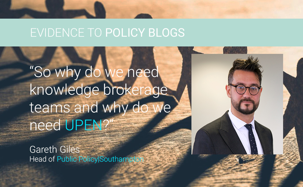 Gareth Giles, Head of @PublicPolicyUoS, writes on #UPENblogs about how collaboration between UK Universities through @PolicyUpen paves the way for policymakers to access a diversity of high quality knowledge

Read more here: bit.ly/GilesBlogUPEN